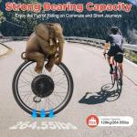 Electric Bike Conversion Kit, 48V 1000W 26" Rear Wheel Powerful Motor E-Bike Conversion Kit with Thumb Throttle & Pedal Assistant Sensor, E-Bike Hub Motor Conversion Kit for 26 Inch Bike