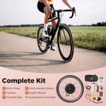 Electric Bike Conversion Kit, 48V 1000W 26" Rear Wheel Powerful Motor E-Bike Conversion Kit with Thumb Throttle & Pedal Assistant Sensor, E-Bike Hub Motor Conversion Kit for 26 Inch Bike