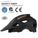 BATFOX Bike Helmet for Adult Men & Women - Adjustable Mountain & MTB & Road Bicycle Helmet (52-60cm) with Ultra-Light Ventilation