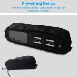 Ebike Battery Bag, Black Protective Cover Bicycle Li-ion Battery Protection Case Battery Waterproof Dustproof Anti Mud Scratches Rain Snow Liion Protective for Rectangular Batteries (Black)