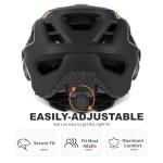 BATFOX Bike Helmet for Adult Men & Women - Adjustable Mountain & MTB & Road Bicycle Helmet (52-60cm) with Ultra-Light Ventilation