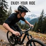 BATFOX Bike Helmet for Adult Men & Women - Adjustable Mountain & MTB & Road Bicycle Helmet (52-60cm) with Ultra-Light Ventilation