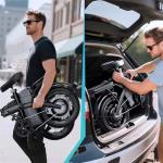 Folding Electric Bike for Adults, 550W Motor, 23MPH, 14" Mini Ebike | Pedal Assist | 30° Uphill | Shock Absorbers | 48V12AH Removable Battery | UL 2849 | Dual Disc Brake | 38 Miles PAS