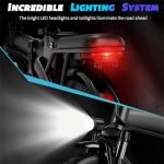 Folding Electric Bike for Adults, 550W Motor, 23MPH, 14" Mini Ebike | Pedal Assist | 30° Uphill | Shock Absorbers | 48V12AH Removable Battery | UL 2849 | Dual Disc Brake | 38 Miles PAS