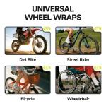 72Pcs Spoke Covers Compatible with Ridstar q20 Ebike - Dirt Bike Spoke Skins, Universal Wheel Wraps for 8"-21" Rim, Trim Wrap Decoration Protector, for Motorcycle Bicycle Wheelchair Accessories, White