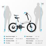 LECTRIC XP™ Lite 2.0 Electric Bike | Adult Folding Bikes - Weighs Only 49lbs | 45 Mile Range w/ 5 Pedal-Assist Levels | 20mph Top Speed - Class 1 and 2 eBike (Standard, JW Black)