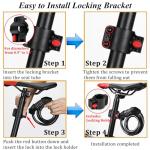 Bike Lock Combination Bike Cable Lock - 5 Digit, Bike Locks Heavy Duty Anti Theft, 3.9ft Coiled Security Resettable Bicycle Lock, Bike Accessories for Electric Bike, Motorcycle, Electric Scooter Lock