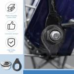 Moxweyeni 48 Pcs Bike Nuts and Safety Washers Kit M8 M9.5 M10 3 Sizes Bicycle Wheel Axle Nuts Black Silver Bicycle Hub Parts for Front Rear Wheel of City Road Mountain