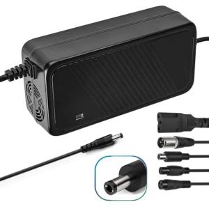 42V 2A Charger,for 36V Ebike Battery with 6 Plugs,Efficient Fast Charging, Multiple Safety Protection, Electric Bike Charger for Razor, Jetson, Voyage, Gotrax,for Electric Motorcycles, Ebike