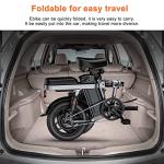 ENGWE T14 Mini Electric Bike for Adults Teens, 14" City Commuter Folding Ebike, 600W Motor 48V 10AH Battery Range 37Mile 20MPH Electric Bicycles Shock Absorptions Ebikes (Standard, Blue)