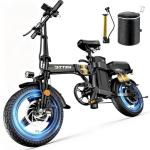DTTZH A12 Electric Bike Foldable for Adults, 2000W Folding Ebike 40MPH, 52V 25Ah Adult Electric Bicycles, 80 Mlies Long Range E Bike, UL2849 Certified (Black)