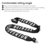 Aventon 8mm Thick Chain Lock, 47inch Heavy Duty Anti Theft Bicycle Lock, Equipped with a Waterproof and Scratch-Resistant Nylon Cover, Suitable for Bicycle, Motorcycle,Tricycle, Fence, and Door.