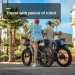 Aventon 8mm Thick Chain Lock, 47inch Heavy Duty Anti Theft Bicycle Lock, Equipped with a Waterproof and Scratch-Resistant Nylon Cover, Suitable for Bicycle, Motorcycle,Tricycle, Fence, and Door.