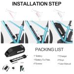 Varstrom 52V 20Ah Ebike Battery - Lithium Ion Bike Battery for 0-1500W Electric Bike Kit, for BAFANG Voilamart AW Ebikeling Pexmor L-Fater E-Bike Conversion Kit - W/Charger & BMS