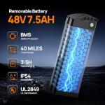 URLIFE Folding Electric Bike for Adults, 14" Portable Commuter ebikes, 20-40 Mile Long Range, 500W Peak Motor, 15.5MPH, Removable 48V Battery, UL 2849 Mini Bikes for Teens (Gray)