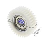 Micro Traders 3PCS 36 Teeth E-Bike Wheel Hub Motor Planetary Gears with Bearing Compatible with Bafang Motor 38mm Diameter Nylon Motor Gear, White