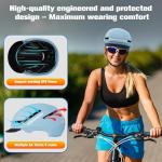 Shinmax Bike Helmet with Turn Signals, NTA Certified up to 45km/h, Bicycle Helmet for Men Women with USB Rechargeable Rear Light, Viser, Cycling Helmet for E-Bike & S-Pedelec,Scooter, Commuter, Adults