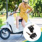 Universal Battery Box Lock for Electric Vehicles - Anti-Theft Metal Replacement Lock with 2 Keys, Fits E-Bike, Electrombile & Motorcycle