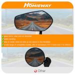 Homieway 2PCS Bike Mirror for Handlebar, Bar End Bicycle Mirror, Anti-glare HD Glass Lens 360° Adjustable Rear View Mirror for E-bike, Mountain Bike, City Bikes & Scooter (Left&Right 0.59-0.78")