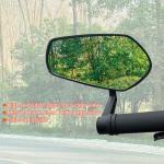 Homieway 2PCS Bike Mirror for Handlebar, Bar End Bicycle Mirror, Anti-glare HD Glass Lens 360° Adjustable Rear View Mirror for E-bike, Mountain Bike, City Bikes & Scooter (Left&Right 0.59-0.78")