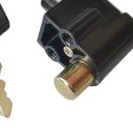 Universal Battery Box Lock for Electric Vehicles - Anti-Theft Metal Replacement Lock with 2 Keys, Fits E-Bike, Electrombile & Motorcycle