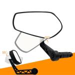 Homieway 2PCS Bike Mirror for Handlebar, Bar End Bicycle Mirror, Anti-glare HD Glass Lens 360° Adjustable Rear View Mirror for E-bike, Mountain Bike, City Bikes & Scooter (Left&Right 0.59-0.78")