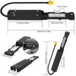 YASCO Hailong Install Plate Ebike Battery Base Bottom Holder for Hailong Electric Bike Battery Mounting Plate Bracket with Connector (Hailong 6 pins)