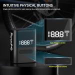 Roadvo Mini Pump 120PSI,Portable Electric Bike Pump with Digital Gauge,Tiny Air Pump with Presta and Schrader Valve Adapter, Bicycle Accessory for Road Bike,Mountain,City, E-Bike