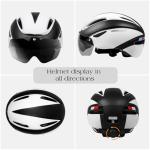 Shinmax Bike Helmet for Men Women, Bicycle Helmet with Detachable Magnetic Goggles for Adult Road Biking Mountain Cycling Helmet (BC-001)