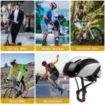 Shinmax Bike Helmet for Men Women, Bicycle Helmet with Detachable Magnetic Goggles for Adult Road Biking Mountain Cycling Helmet (BC-001)