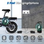 INSDRGN Electric Bike for Adults,14" Folding Adult E Bike with 750W Peak Motor,20 mph,28 Miles Range,Advanced 9-Point Suspension & Dual Disc Brake,Removable Battery,UL 2849 Certified