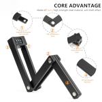 OFFBONDAGE Folding Bike Lock Combination with Mount Bracket Kit, 3-Digit Combo for Bicycles, Heavy Duty Anti-Theft, Anti-Cut Bicycle Lock for Electric Scooters