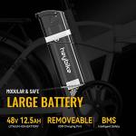 Heybike Mars Electric Bike Foldable 20" x 4.0 Fat Tire Electric Bicycle with 500W Motor(Peak 850W), 48V 12.5AH Removable Battery and Dual Shock Absorber for Adults