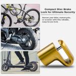 UP Security Disc Brake Lock for Motorcycle Accessories Heavy Duty Bike Bicycle Anti Theft Lock Compact Electric Scooter Ebike Powersports Wheel Hover Disc Locks (Yellow)