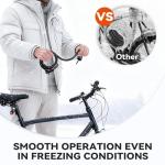 Sportneer Bike Cable Lock with 4-Digit Combination, TPU Anti-Freeze & Weatherproof 12mm Heavy Duty Steel Bike Lock, Bicycle Lock with Mounting Bracket for Bikes Scooters Strollers Outdoor Use - 4ft