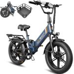 Jasion X-Hunter ST Electric Bike, 20" Fat Tire & 71Miles & 30+MPH Foldable Ebike, 1400W Peak Motor, 624WH Removable Battery, Full Suspension E Bike, Hydraulic Disc Brakes Bicycles