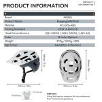 Mountain Bike Helmet for Adults & Youth, Adjustable Visor 22-Hole Air Cooling System Quick-Release Chin Rest Lightweight Comfortable Ergonomic Streamlined CPSC EN1078 Certified (23.2-24.0 in) White