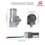 E-Bike Battery Lock Replacement Part with 2 keys, Charger Ignition On/Off Switch Cylinder Locks Bigger Head Type for Motorcycle Electric Bicycle Scooter Motorcycle ATV Universal Accessories Heavy Load