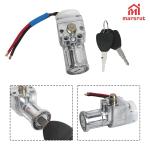 E-Bike Battery Lock Replacement Part with 2 keys, Charger Ignition On/Off Switch Cylinder Locks Bigger Head Type for Motorcycle Electric Bicycle Scooter Motorcycle ATV Universal Accessories Heavy Load