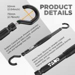 TANX CF-002A Bike Adapter Bar, Adjustable Bike Bar Adapter for Bike Rack, Mounting Non-Standard Frames on Step-Thru, Women’s & Folding E-Bikes, Heavy-Duty Design, Supports Up to 66lbs, Black