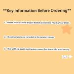 1P-Large Size EBike Battery Cover Waterproof, Bicycle Frame Battery Protector Cover - Neoprene Dustproof Battery Sleeve for Cold Weather, Extend Battery Life