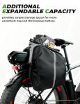 PETGILL Ebike Battery Bag,40L Hard Shell Waterproof Electric Bicycle Rear Rack Bag with Reflective Strips and Shoulder Straps，bike rack bags for ebikes，E-Bike Accessories.