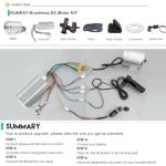 72V 3000W BLDC Brushless Motor Kit with 24 Mosfet 50A Controller, Throttle - For Electric Scooter, E Bike, Motorcycle DIY Conversion