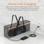 E-Bike Battery Safe Bag Fireproof Explosionproof, Large Document Lipo Waterproof Storage Firesafe Bag for Lithium Battery Cash, Valuables with Silicone Coating & Zipper Closure - 19.29*4.33*7.09"