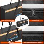 E-Bike Battery Safe Bag Fireproof Explosionproof, Large Document Lipo Waterproof Storage Firesafe Bag for Lithium Battery Cash, Valuables with Silicone Coating & Zipper Closure - 19.29*4.33*7.09"