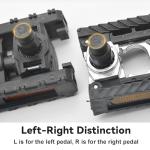 Reicyfang Bike Pedals Folding Bike Pedals, 9/16" Inch Bicycle Pedals Mountain Bikes Road Bicycles Platform Pedals MTB Pedals, Wide Flat Cycling Foldable Pedals for Ebike, Urban Commute, MTB Bikes