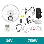 EEYBLAEEY 750W Electric Bike Conversion Kit – Front Wheel Brushless Hub Motor, 36V 26.72 MPH, for 24 Inch Bicycles, with Thumb Throttle, Controller & Brakes – DIY E-Bike Upgrade
