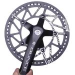 PROWHEEL Universal Bike Chainring,52T/54T/56T/58T/60T BCD 130mm CNC Laser Engraving Bike Chainring with Chain Guard for 6 to 12 Speed MTB,EBike,Road Bike,City Bike,Folding Bike,Cargo
