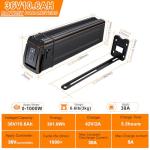 SEENRONGYUAN 36V 48V Ebike Battery, Silver Fish Lithium-ion Battery with 30A BMS for 250W/350W/500W Electric Bike Bicycles Folding Bike Mountain Bike Motor (36V 10.6AH)