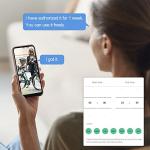 Chain Lock with Key eLinkSmart Waterproof Bicycle 100CM Chain Lock for Bike Scooter Motorcycle Door Fence Gate Fingerprint Bluetooth App Heavy Duty Outdoor Security